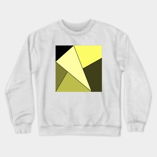 Yellow & Black Geo Crewneck Sweatshirt